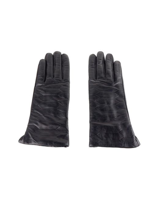 Class Roberto Cavalli Black Lambskin Leather Glove