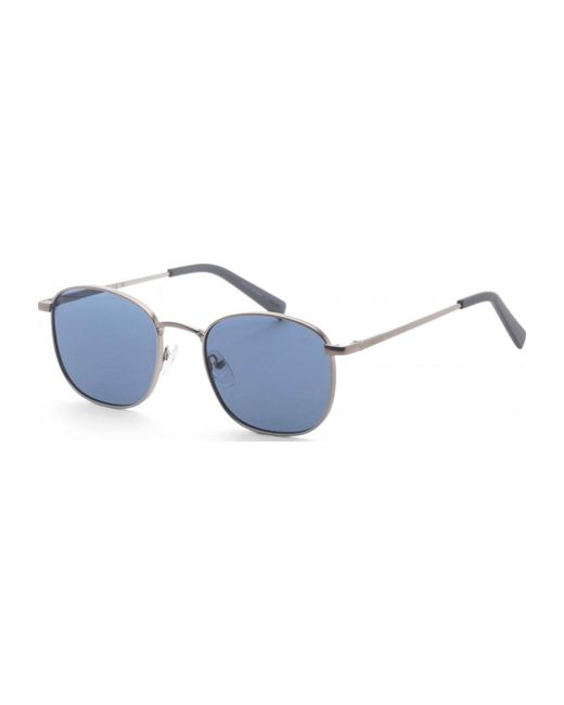 Calvin Klein Blue 52Mm Matte Gunmetal Sunglasses Ck20122Sn-008 for men