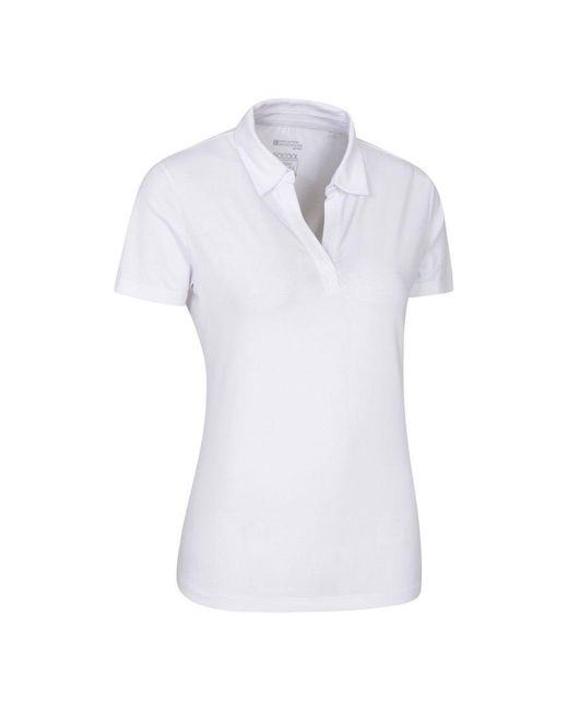 Mountain Warehouse Uv-bescherming Poloshirt (wit) in het White