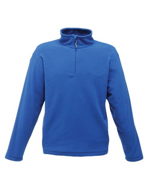 Regatta Blue Micro Zip Neck Fleece Top for men