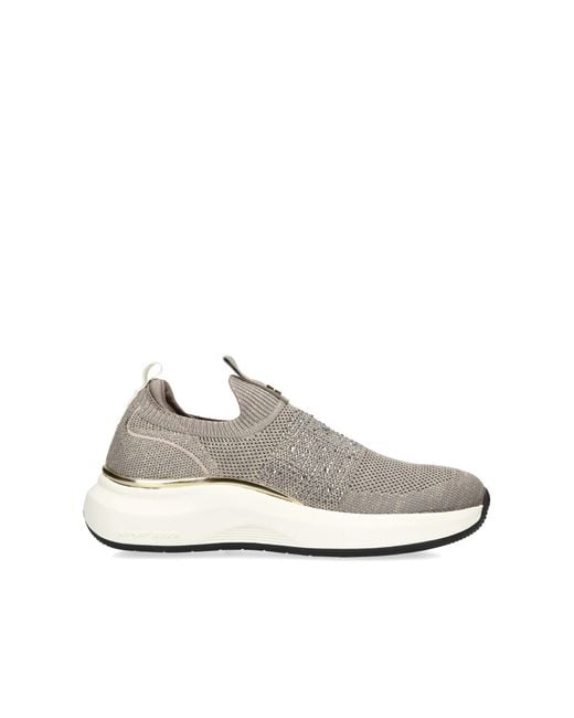 KG by Kurt Geiger White Luna Knit Bling Sneakers