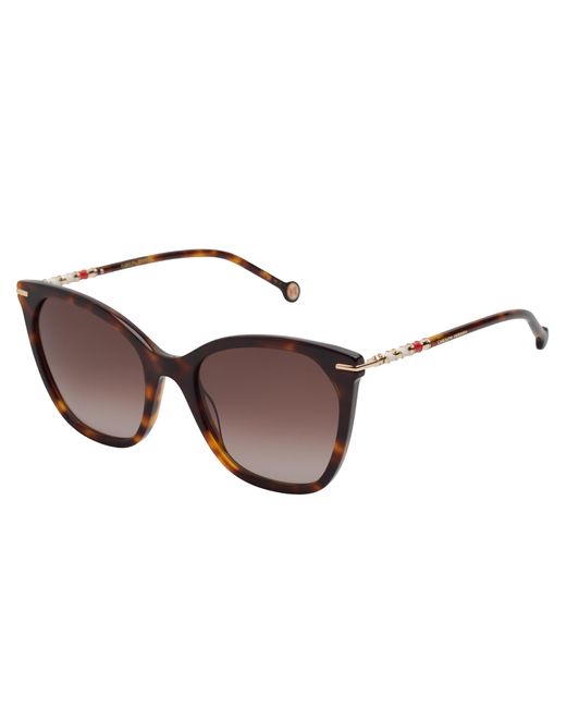 Carolina Herrera Brown Acetate Butterfly Sunglasses Her0091S For