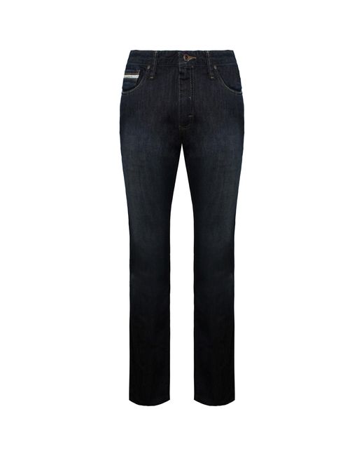 Vans Blue Off The Wall V66 Slim Low Rise Straight Leg Dark Denim Jeans Vk4F8F4 for men