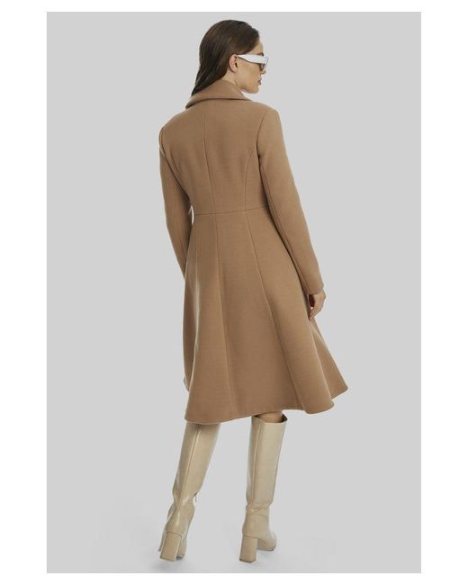 James Lakeland Natural Double Breasted A Line Coat Camel