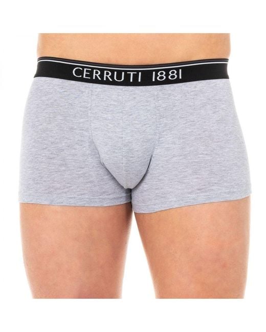 Cerruti 1881 Gray Trunk Anatomical Front Breathable Fabric Boxer 109-002458 for men
