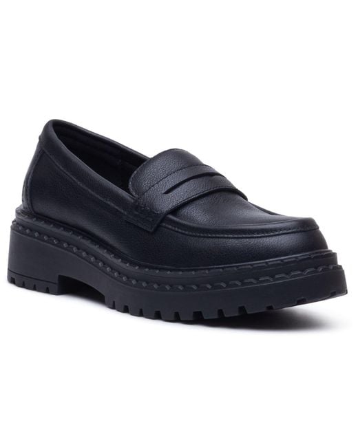 Hush Puppies Blue Odessa Leather Loafers