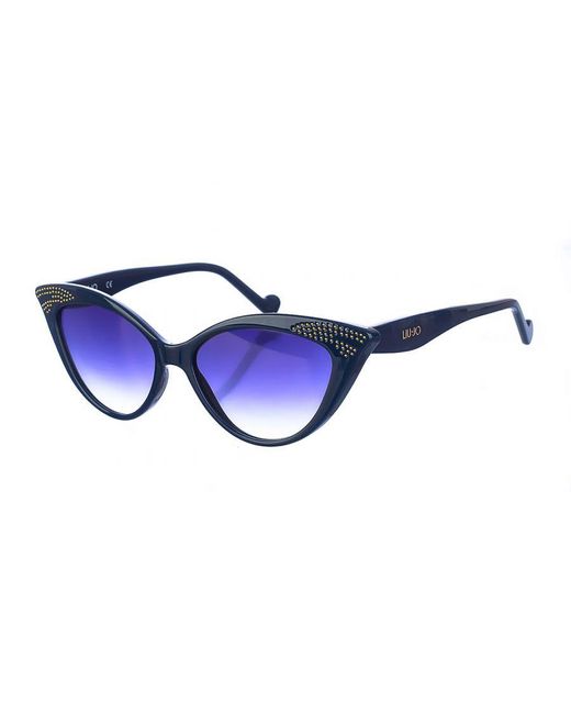 Liu Jo Blue Oval Shaped Acetate Sunglasses Lj743S