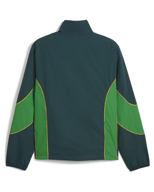 PUMA Green Mamelodi Sundowns Rain Anorak Jacket for men