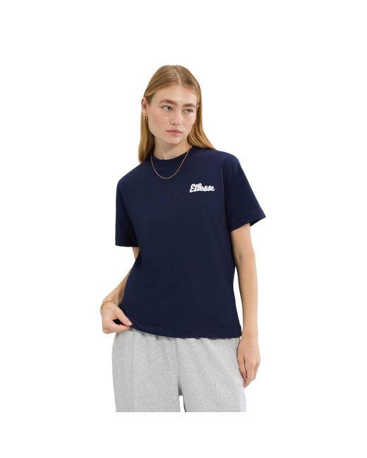 Ellesse Blue Ladies Soffio T-Shirt Cotton
