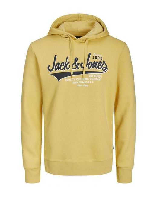Jack & Jones Hoodie in het Yellow voor heren
