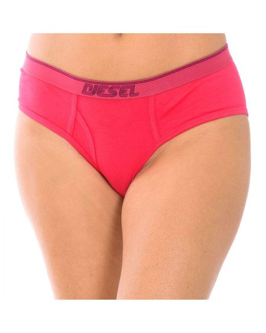 DIESEL Red Pack-3 Panties Briefs Cotton Stretch A04030-0Hjaq