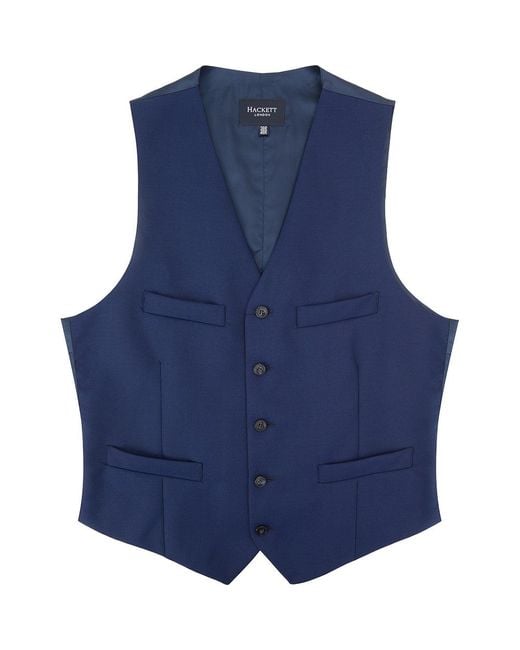 Hackett Blue Plain Weave M Wc for men