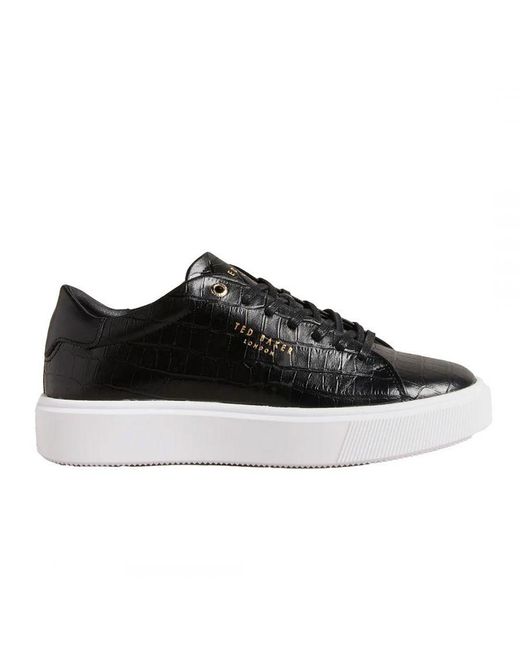 Womens black ted baker trainers sale