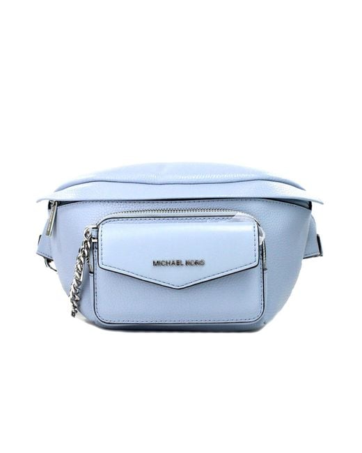 Michael Kors Blue 2-In-1 Pale Waistpack With Card Case & Pockets