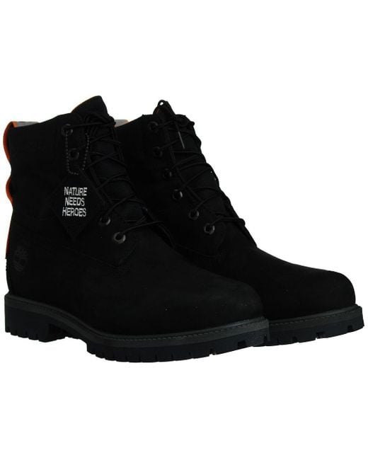 Timberland Black 6Inch Wp Teadlight Boots for men