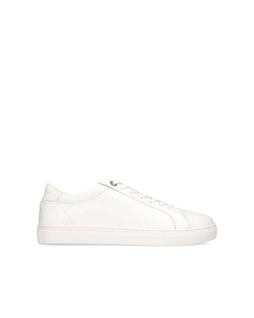 KG by Kurt Geiger White Leather Fire Sneakers for men