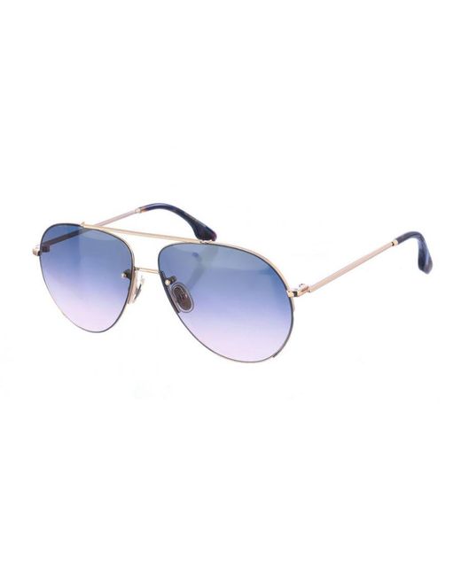 Victoria Beckham Blue Aviator Sunglasses