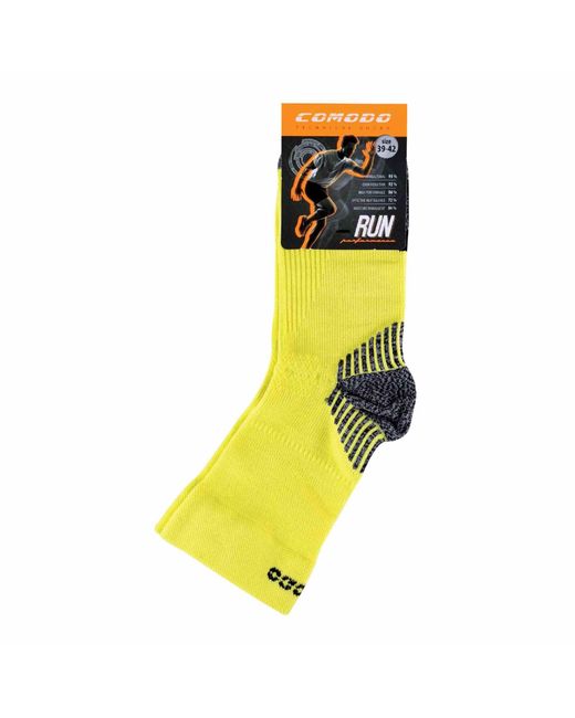 Comodo Yellow 1 Pack Low Cut Ankle Compression Running Socks for men