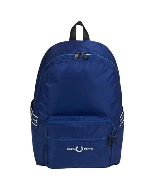 Business Tasche Fred Perry Tasche Blau Fred Perry Logo Nylon