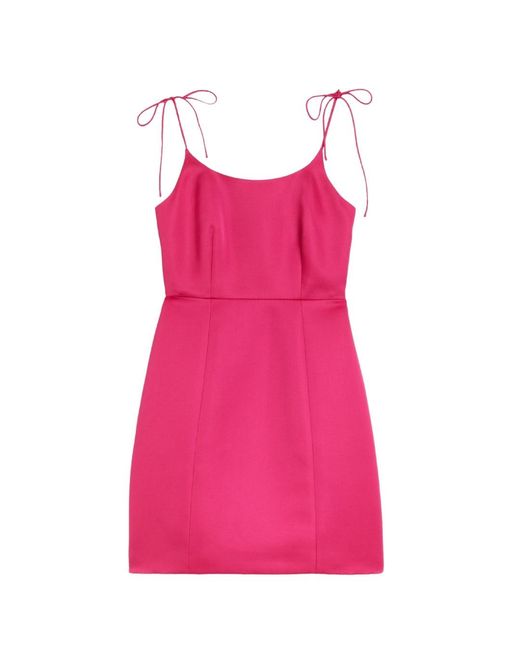 Ted Baker Pink Kavala Tie Strap Bodice Waist Mini Dress