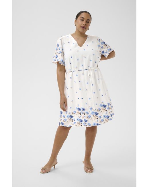 Kaffe Jurk Kcrosa Jurk A-Shape in het White