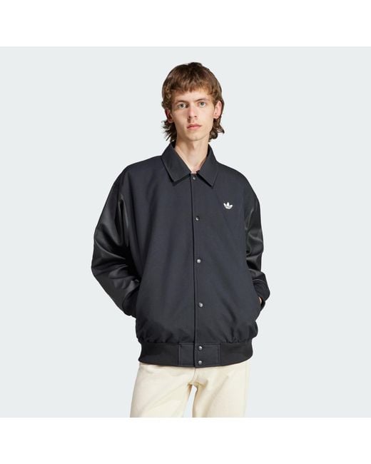 Adidas Originals Black Rifta Winter Collegiate Jacket for men