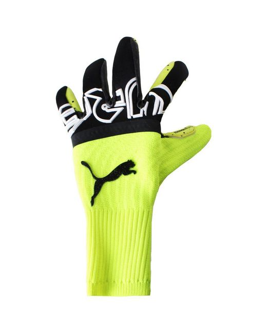 PUMA Yellow Future Z Grip 1 Hybrid Spectra/ Goalkeeper Gloves 041752 01 for men