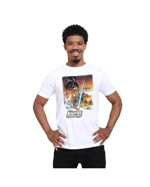 Star Wars White Adult Episode 5 Poster T-Shirt Cotton
