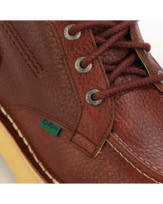 Kickers Men's Daltrey Chukka Leather Boot In Rust in het Brown voor heren
