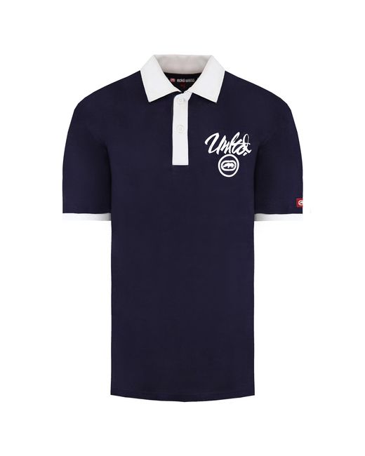 Ecko' Unltd Blue Untld. Midliner Polo Shirt Cotton for men