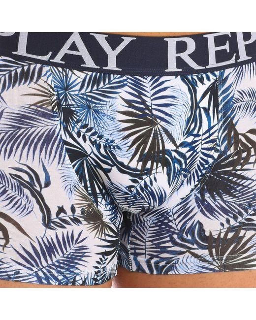 Replay Blue Pack-2 Boxers I101238 for men