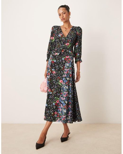 Nobody's Child Natural Dido Floral Panelled Midaxi Skirt Co-Ord