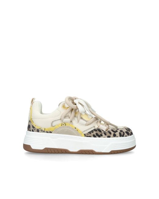 Steve Madden White Brouhaha Sneakers Fabric