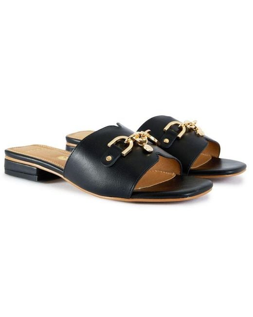 V.Gan Black Vegan Aji Slide Sandals