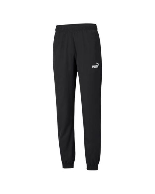 PUMA Black Woven Jogging Bottoms for men