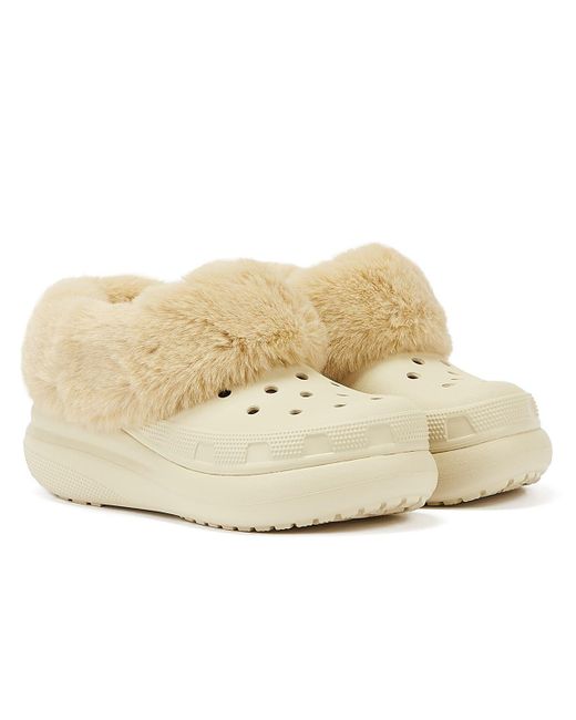 CROCSTM Natural Furever Crush Shoe; Bone