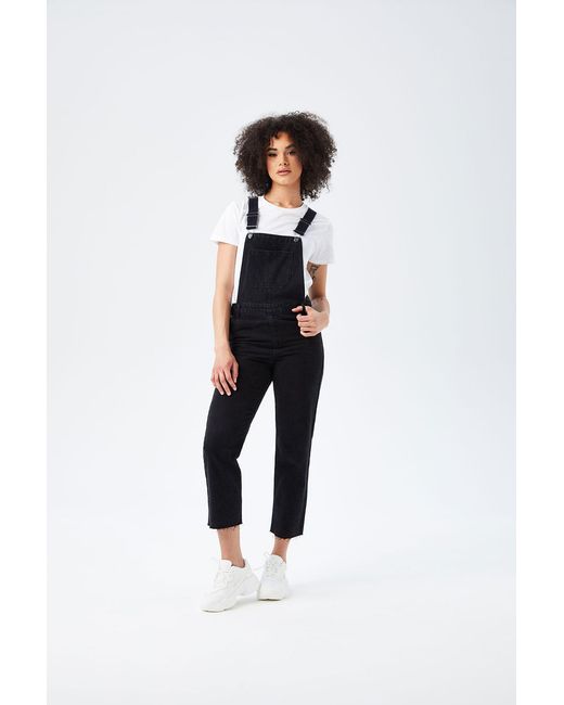 Urban Bliss Black Dixie Dungaree Lace