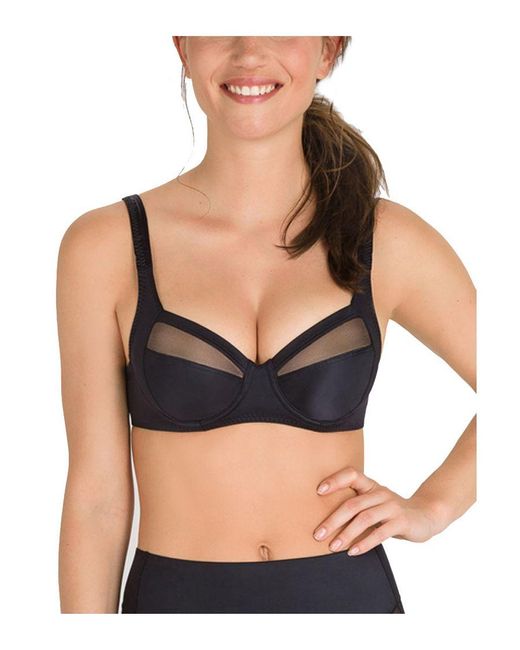 Playtex Black Perfect Silhouette Underwired Full Cup Bra