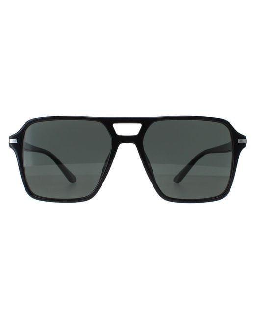 Prada Black Aviator Polarized Pr20Ys for men