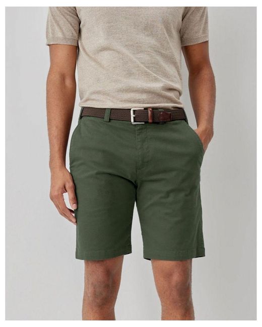 Oliver Sweeney Green Frades Italian Cotton Chino Shorts for men