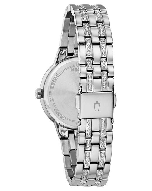 Bulova Blue Phantom Crystal Watch 96L276 Stainless Steel (Archived)