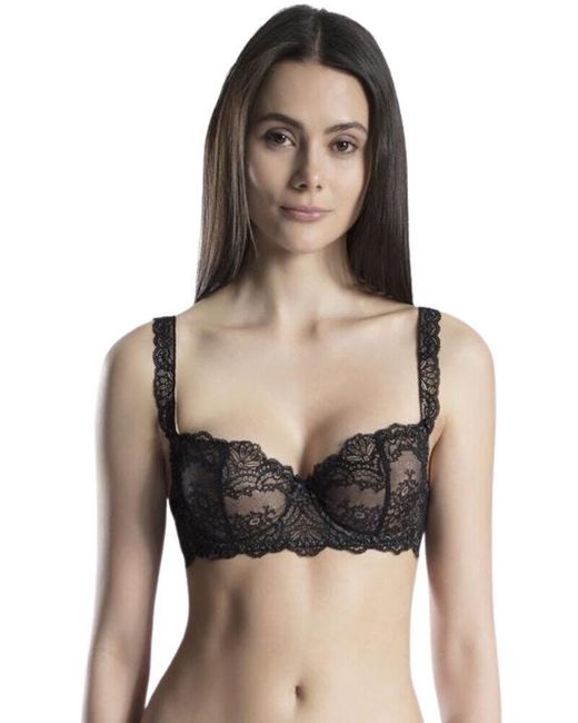 Aubade Black Og14 Danse Des Sens Half Cup Bra