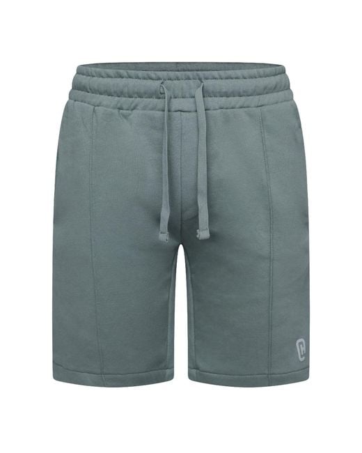 Crosshatch Blue Bardon Jog Shorts for men