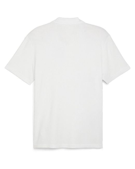 PUMA White Teamfinal Casuals Polo Shirt for men