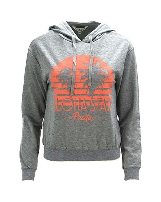 Brave Soul Gray Pullover Hoodie Long Sleeve Tops Hooded Sweatshirt Jumper