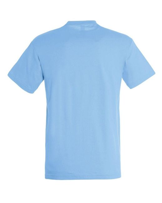 Sol's Blue Regent Short Sleeve T-Shirt (Sky) Cotton for men