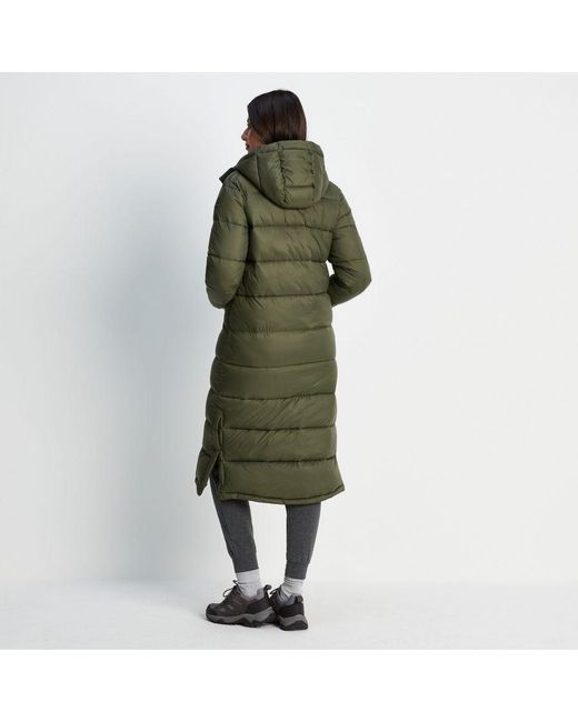 TOG24 Green Cautley Long Padded Jacket Polyamide