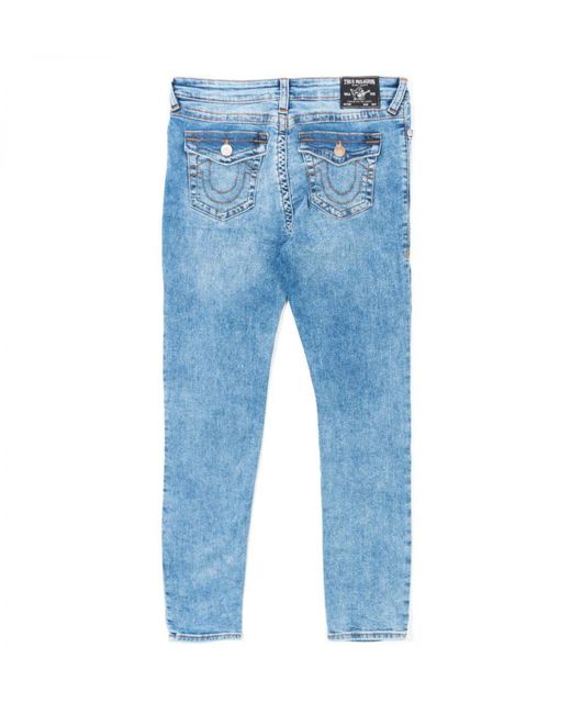 True Religion Blue S Jennie Mid Rise Flap Pocket Jeans