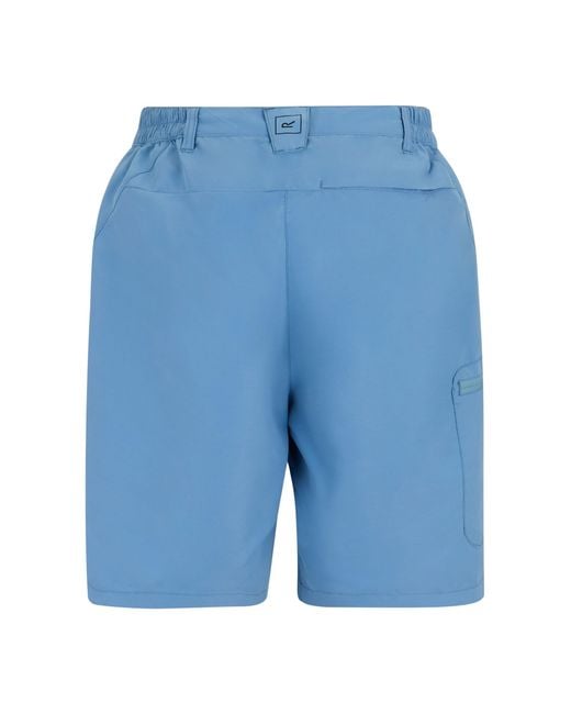 Regatta Blue Ladies Chaska Iii Walking Shorts (Washed Denim)