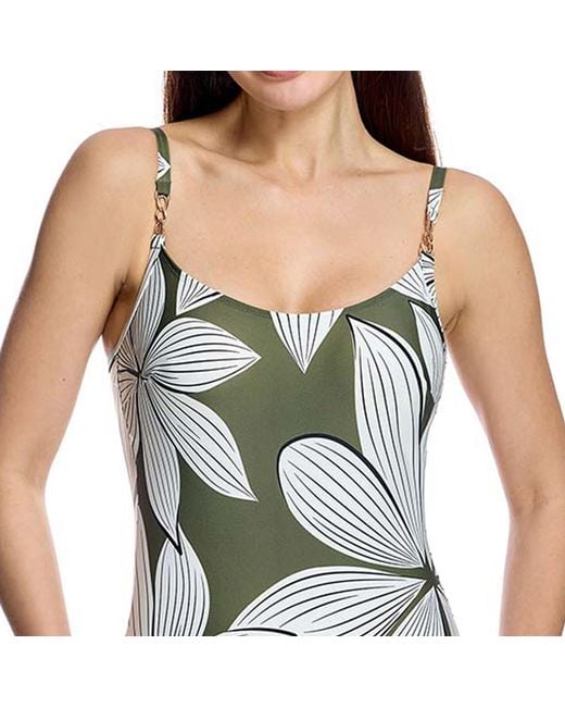 Ory Blue Open Back Swimsuit W261181